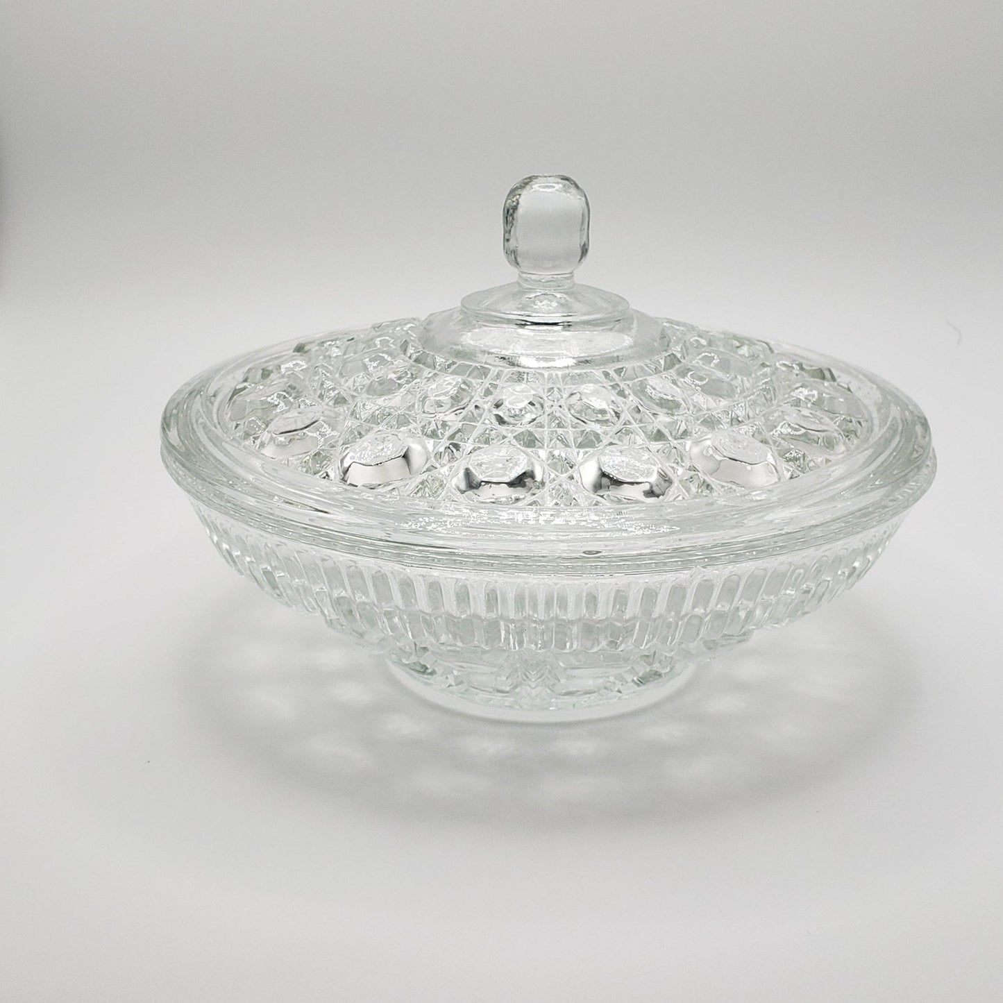 Candy Dish & Lid Windsor Clear by Federal Glass