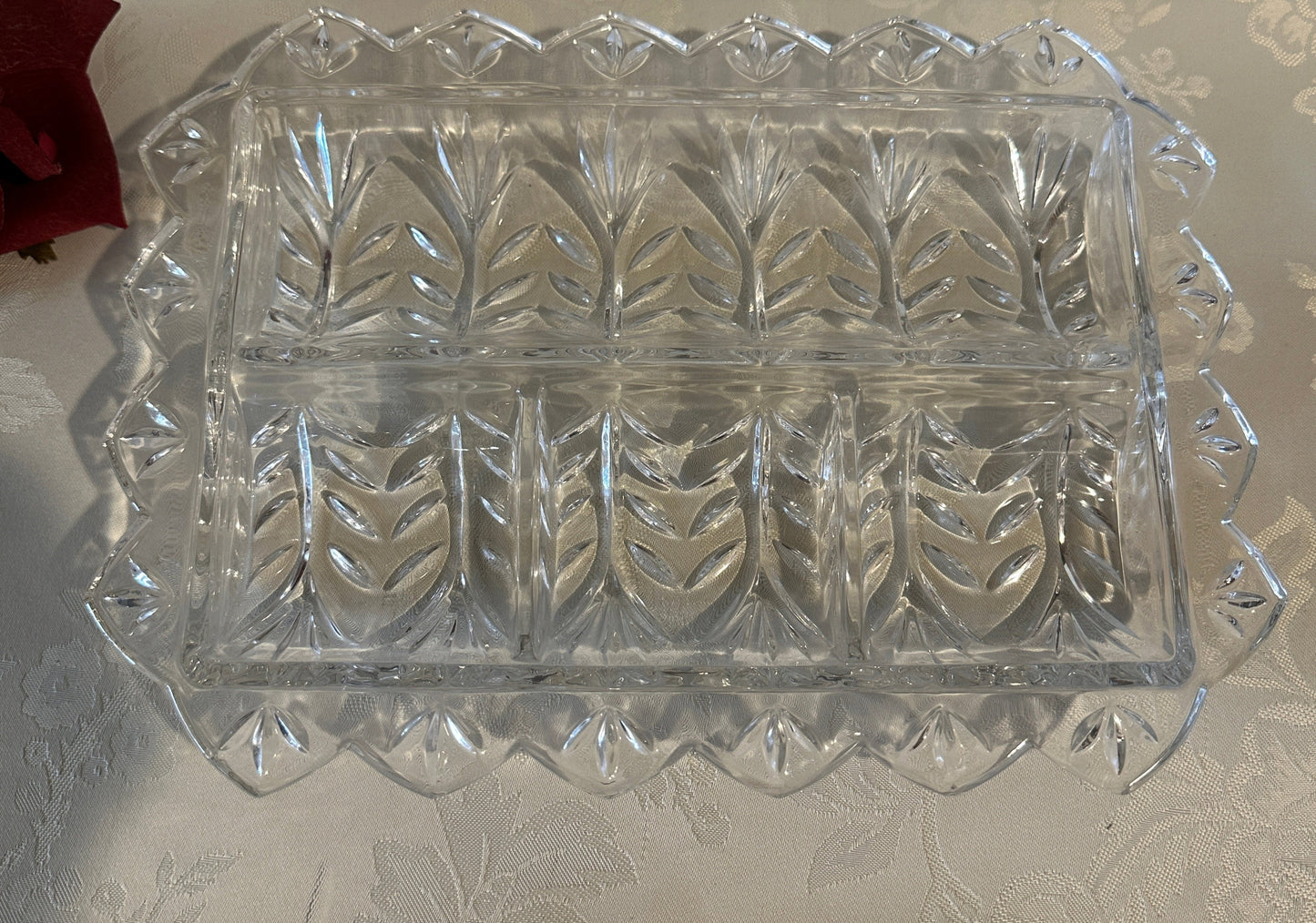 Fifth Avenue Crystal Relish Tray