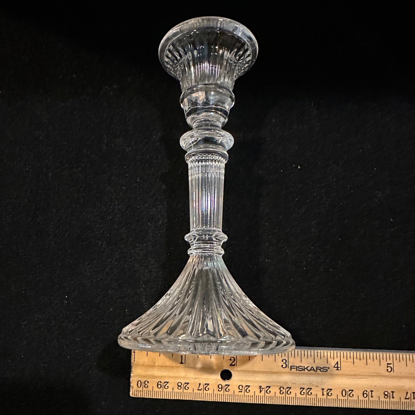 Towle Old Colonial Consoles Crystal Candlesticks